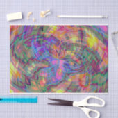 psychedelisch geruit tissuepapier (Craft)