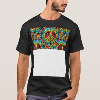 Psychedelisch geverfd stropdas t-shirt