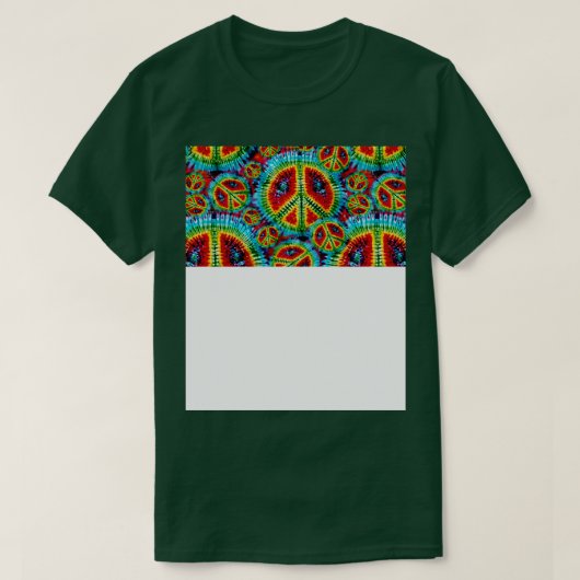 Psychedelisch geverfd stropdas t-shirt (Design voorkant)