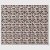Psychedelisch gezichtsvermogen: Abstracte oogillus Cadeaupapier (Vlak)