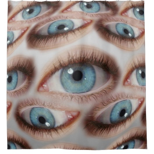 Psychedelisch gezichtsvermogen: Abstracte oogillus Douchegordijn (Voorkant)