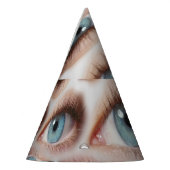 Psychedelisch gezichtsvermogen: Abstracte oogillus Feesthoedjes (Links)