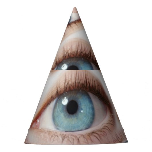 Psychedelisch gezichtsvermogen: Abstracte oogillus Feesthoedjes (Voorkant)