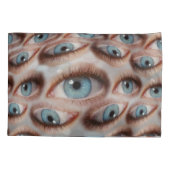 Psychedelisch gezichtsvermogen: Abstracte oogillus Kussensloop (Achterkant)