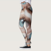 Psychedelisch gezichtsvermogen: Abstracte oogillus Leggings (Links)