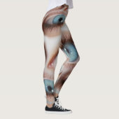 Psychedelisch gezichtsvermogen: Abstracte oogillus Leggings (Rechts)