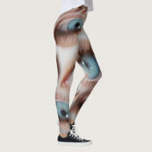Psychedelisch gezichtsvermogen: Abstracte oogillus Leggings (Rechts)