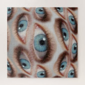 Psychedelisch gezichtsvermogen: Abstracte oogillus Legpuzzel (Horizontaal)