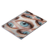 Psychedelisch gezichtsvermogen: Abstracte oogillus Notitieboek (Linkerzijde)