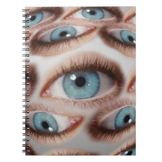 Psychedelisch gezichtsvermogen: Abstracte oogillus Notitieboek (Voorkant)