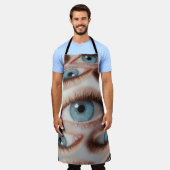 Psychedelisch gezichtsvermogen: Abstracte oogillus Schort (Gedragen)