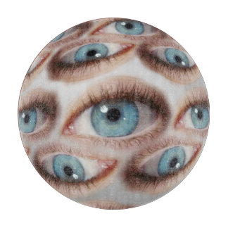 Psychedelisch gezichtsvermogen: Abstracte oogillus Snijplank