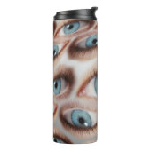 Psychedelisch gezichtsvermogen: Abstracte oogillus Thermosbeker (Gedraaid links)