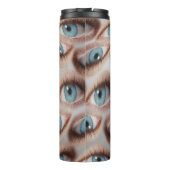 Psychedelisch gezichtsvermogen: Abstracte oogillus Thermosbeker (Achterkant)