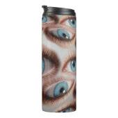 Psychedelisch gezichtsvermogen: Abstracte oogillus Thermosbeker (Geroteerd rechts)