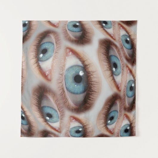 Psychedelisch gezichtsvermogen: Abstracte oogillus Wandkleed (Voorkant (horizontaal))