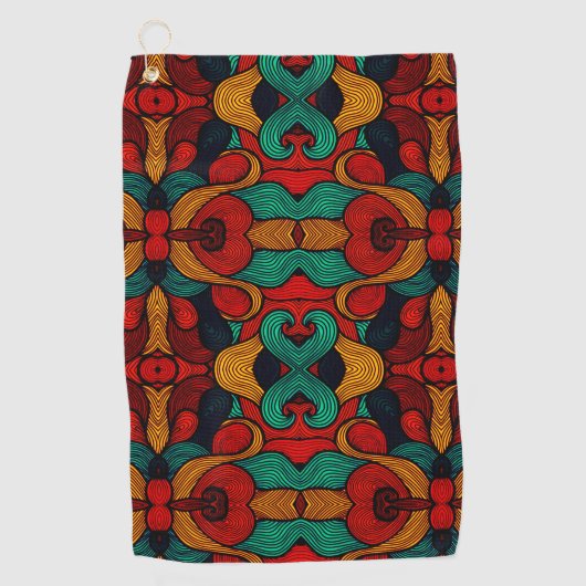 psychedelisch golfhanddoek (Voorkant)