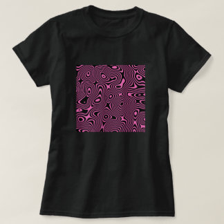 psychedelisch golfpatroon | Abstracte trippylijnen T-shirt