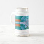 Psychedelisch groen bierpul (Voorkant links)
