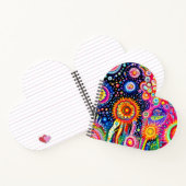 Psychedelisch hartvormig notitieboek (Binnen)