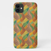Psychedelisch hedendaags patroon met lijnen Case-Mate iPhone case (Achterkant)