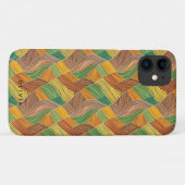 Psychedelisch hedendaags patroon met lijnen Case-Mate iPhone case (Achterkant (horizontaal))