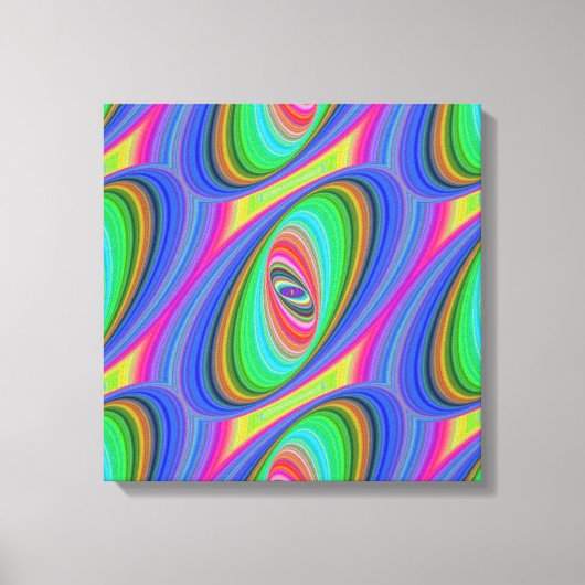 psychedelisch hypnose verpakt canvas (Voorkant)