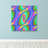 psychedelisch hypnose verpakt canvas (Insitu (Houten vloer))