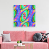 psychedelisch hypnose verpakt canvas afdruk (Insitu (Woonkamer))