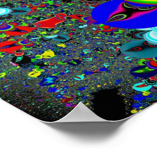 psychedelisch inkblot poster (Hoek)