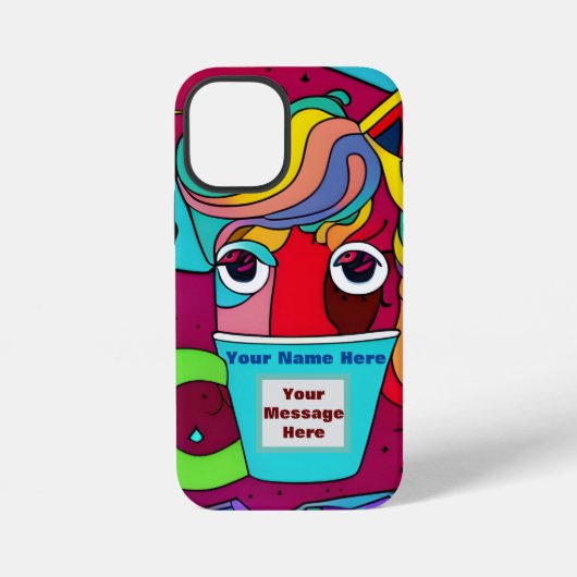 Psychedelisch iPhone hoesje (Achterkant)