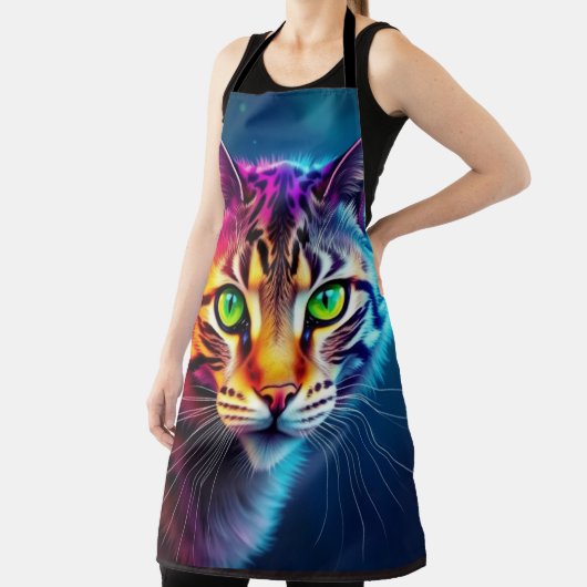psychedelisch katten schort (Insitu)