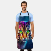 psychedelisch katten schort (Gedragen)