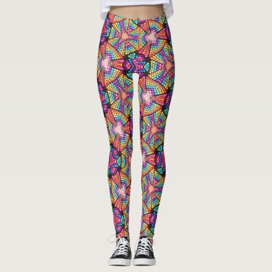 psychedelisch leggings (Voorkant)