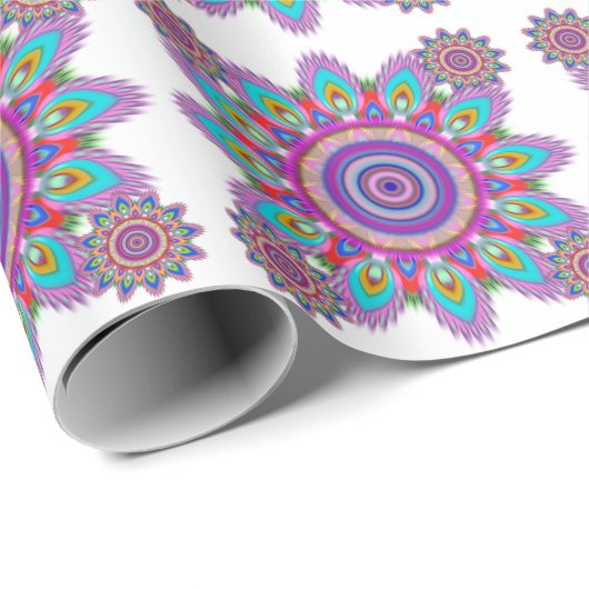 Psychedelisch mandala cadeaupapier (Rol Hoek)
