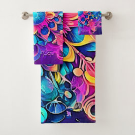 Psychedelisch Mandala-ontwerp Bad Handdoek