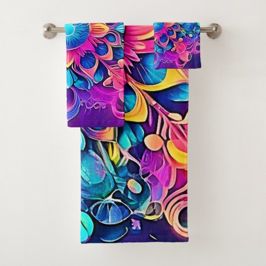 Psychedelisch Mandala-ontwerp Bad Handdoek (Insitu)