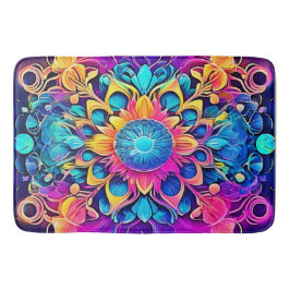 Psychedelisch Mandala-ontwerp Badmat