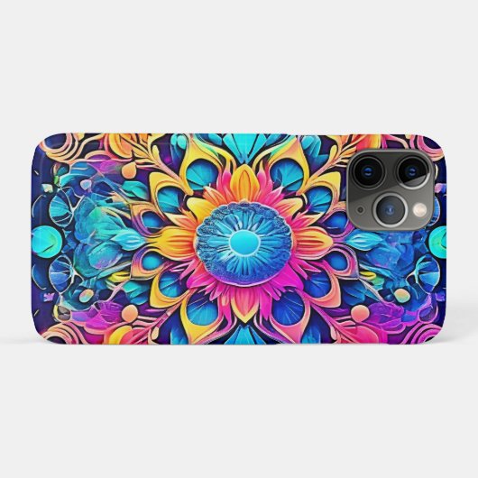 Psychedelisch Mandala-ontwerp Case-Mate iPhone Case (Achterkant (horizontaal))
