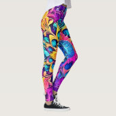 Psychedelisch Mandala-ontwerp Leggings (Rechts)