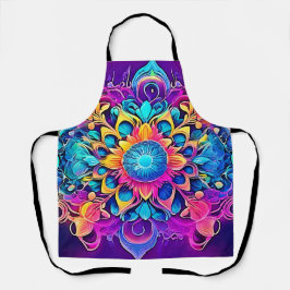 Psychedelisch Mandala-ontwerp Schort