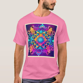 Psychedelisch Mandala-ontwerp T-shirt