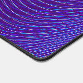 Psychedelisch Moiré-effect Abstract Blauw en Purpe Bureaumat (Hoek)