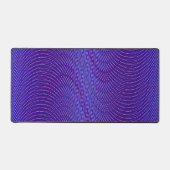 Psychedelisch Moiré-effect Abstract Blauw en Purpe Bureaumat (Voorkant)