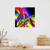 psychedelisch muziekposter VAN 8.99 Poster (Keuken)