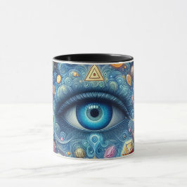Psychedelisch Mystiek Oog Mok