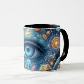 Psychedelisch Mystiek Oog Mok (Voorkant rechts)
