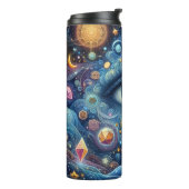 Psychedelisch Mystiek Oog Thermosbeker (Gedraaid links)