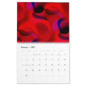 Psychedelisch ontbijt Trippy Abstracte kunst Kalender (Feb 2027)