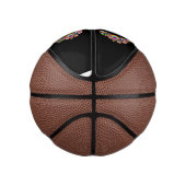 Psychedelisch ontwerp Pasen ei kids biologisch T-s Basketbal (Rechts)